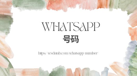 WhatsApp 号码